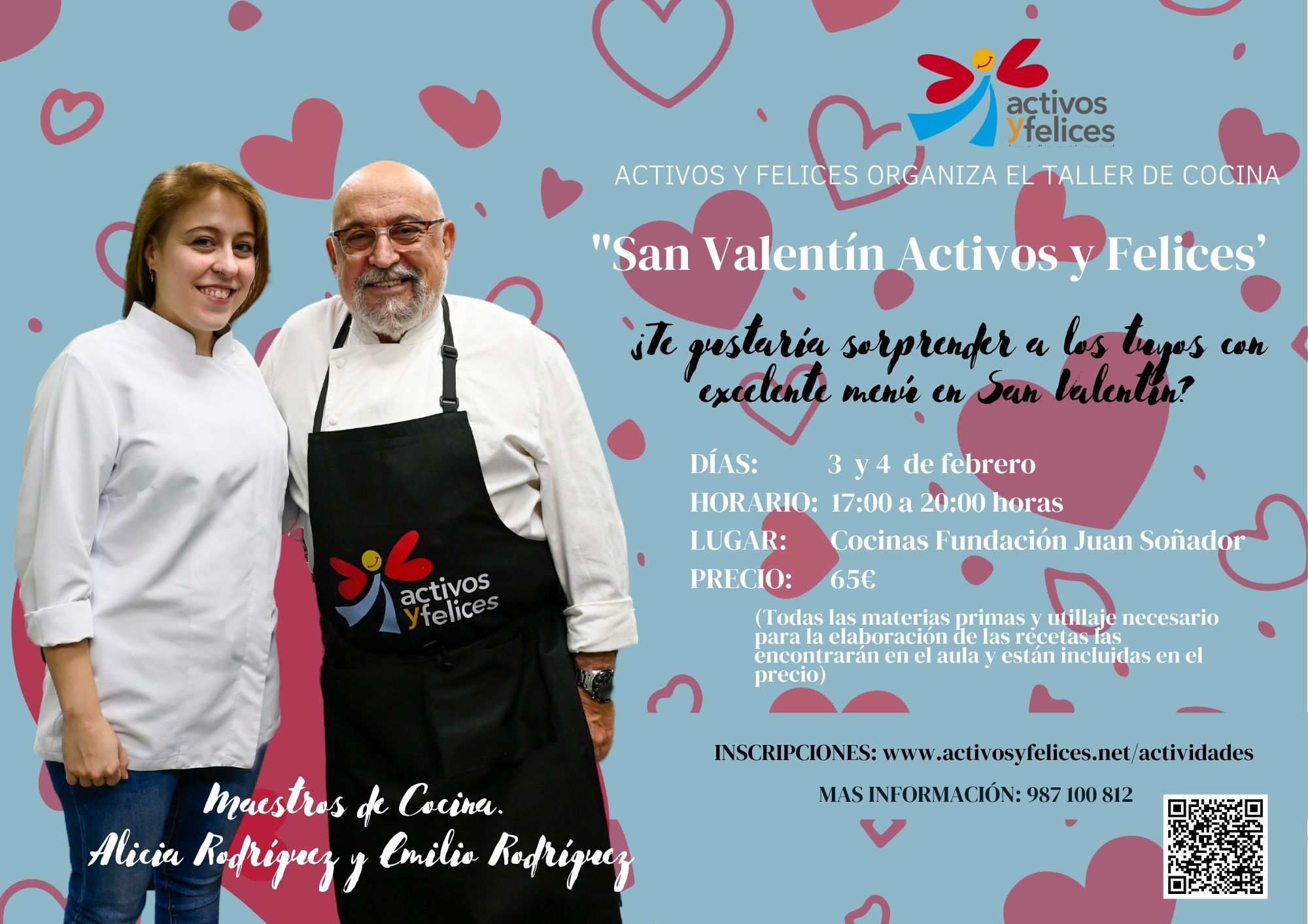 ‘Taller de cocina «San Valentin Activos y Felices’