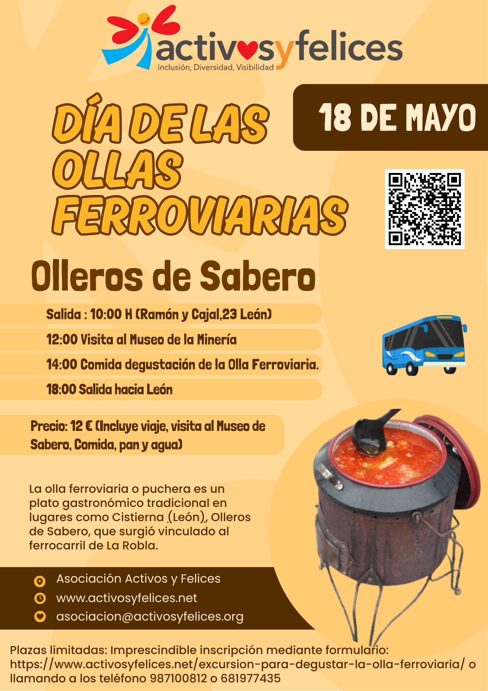 EXCURSIÓN PARA DEGUSTAR LA OLLA FERROVIARIA