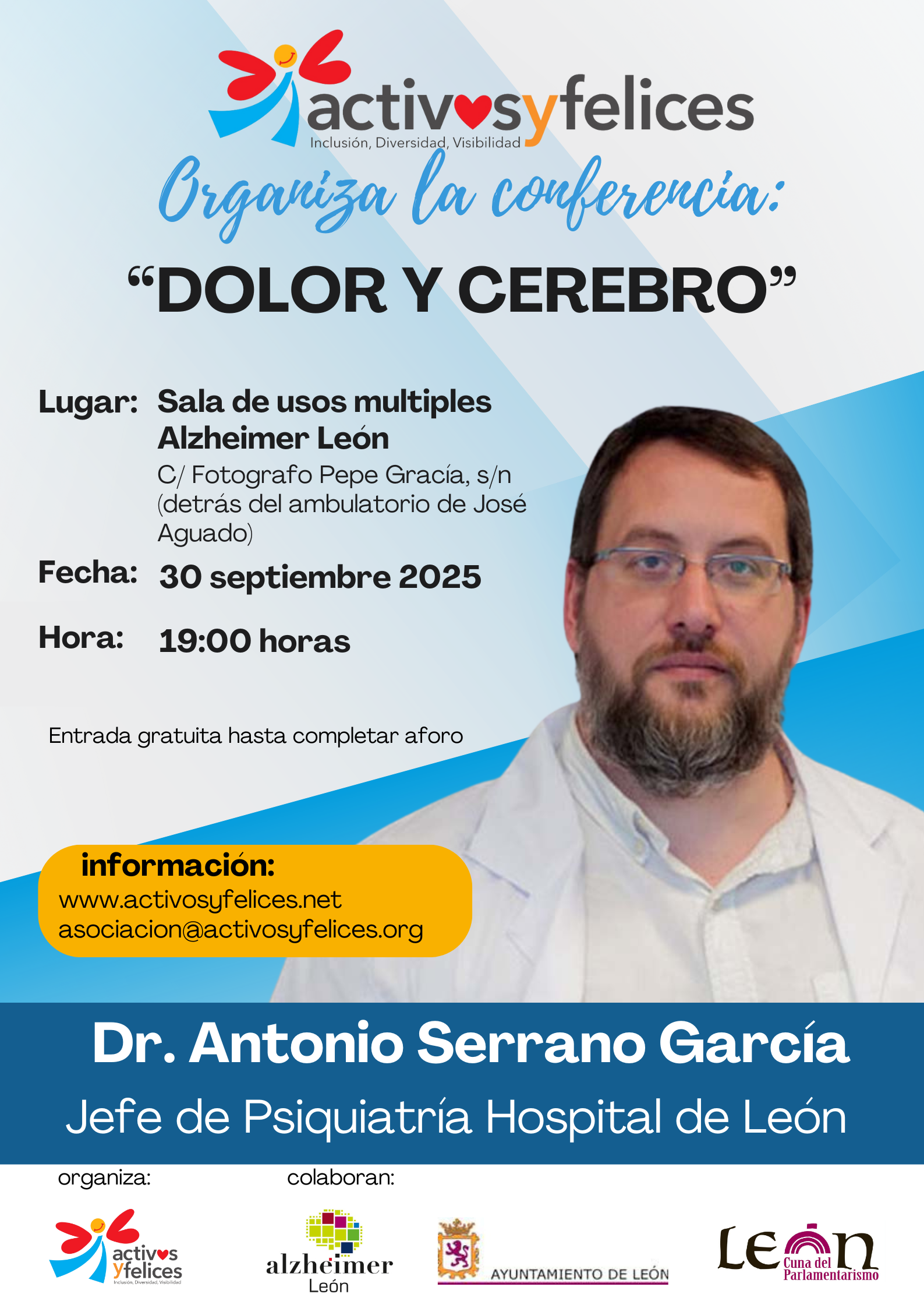 El Dr. Serrano imparte la ponencia «Dolor y Cerebro»