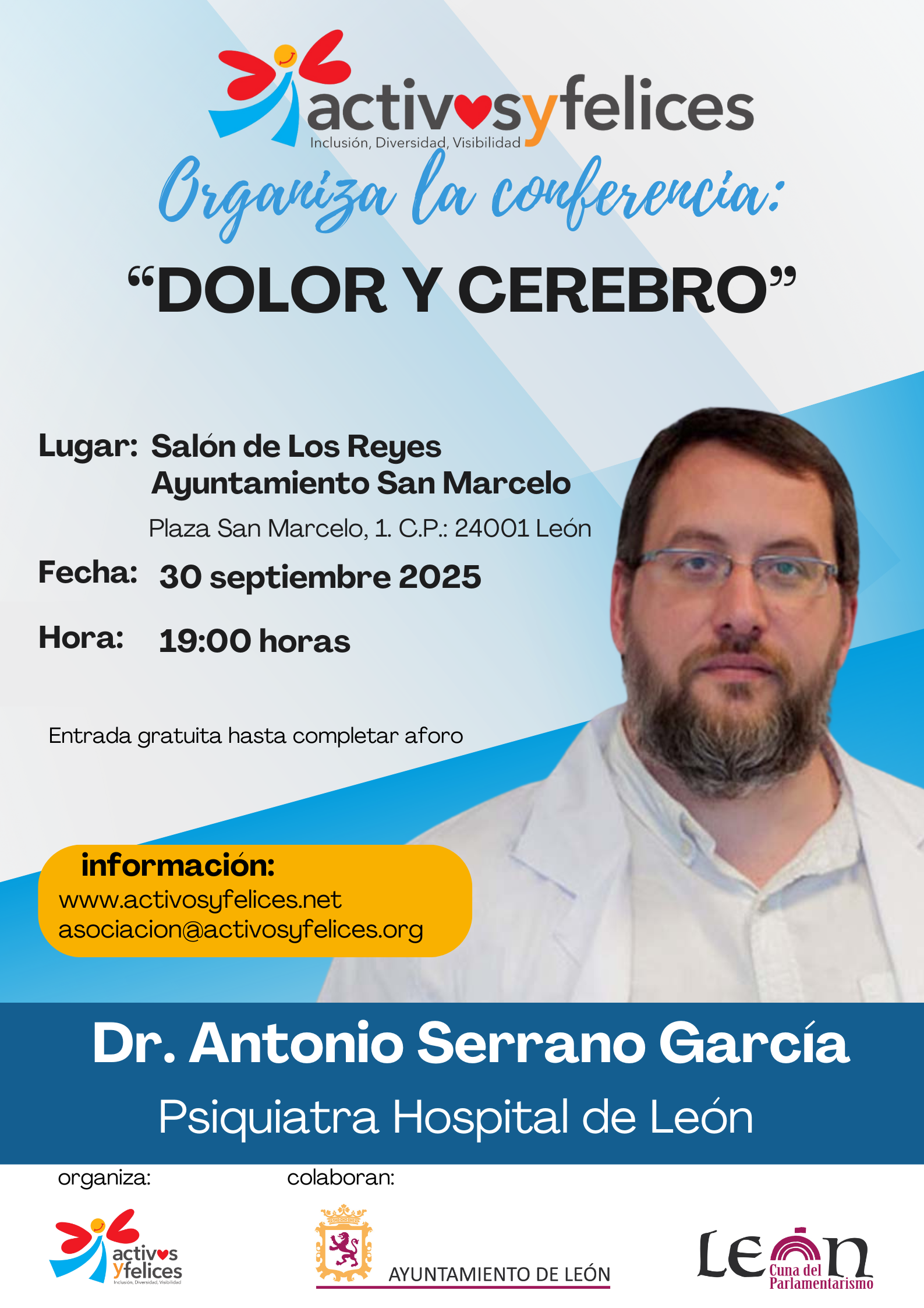 El Dr. Serrano imparte la ponencia «Dolor y Cerebro»