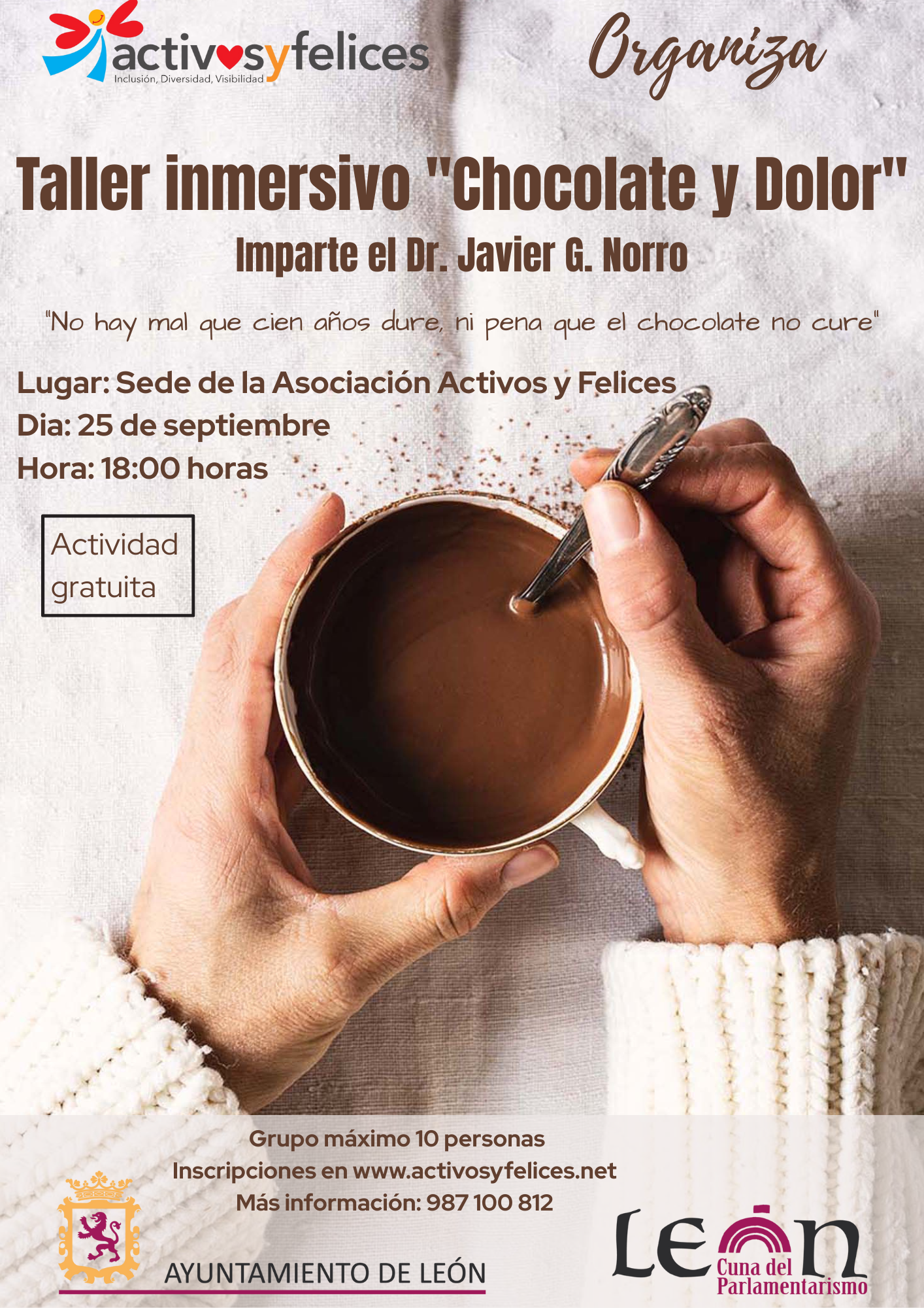 Taller inmersivo «Chocolate y Dolor»