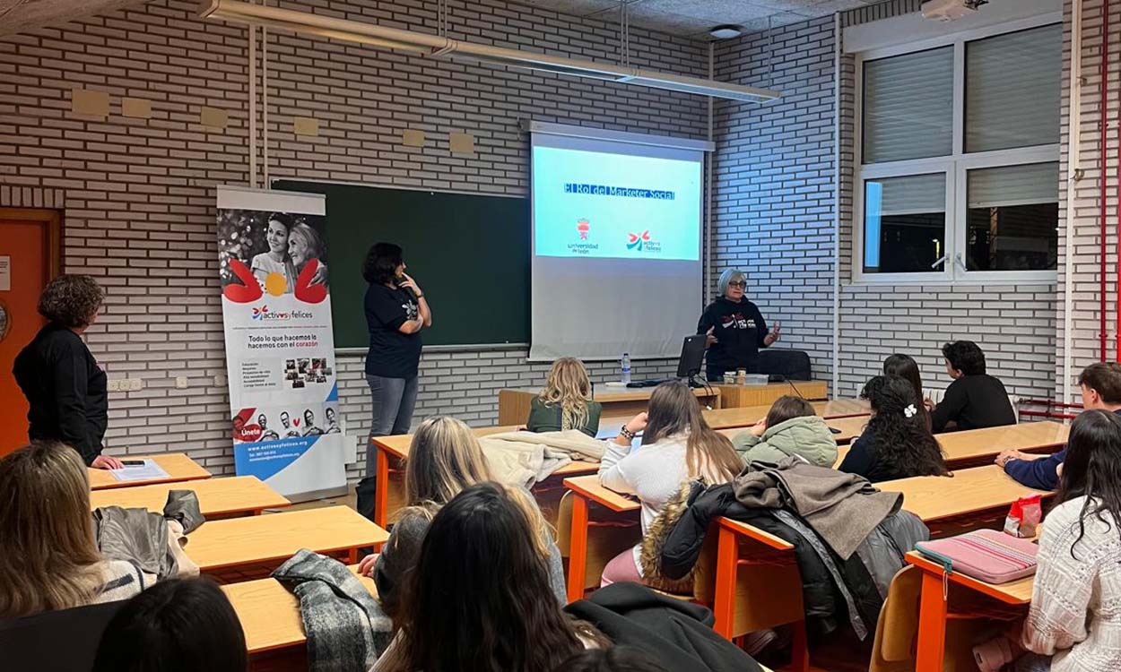 Activos y Felices acerca el «Marketing con Alma» y el emprendimiento social a las aulas de la Universidad de León