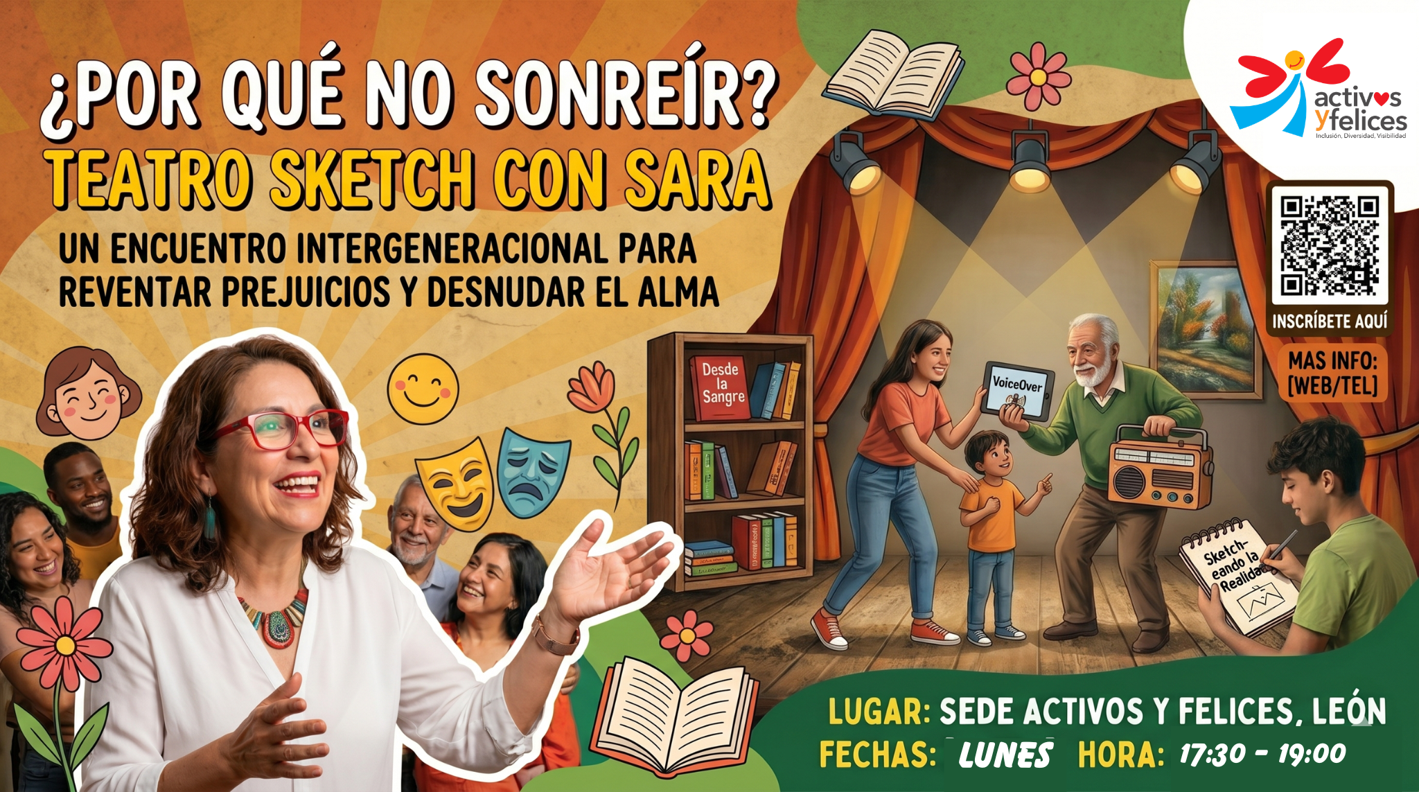 Trazos de Realidad: El nuevo taller de Teatro-Sketch intergeneracional