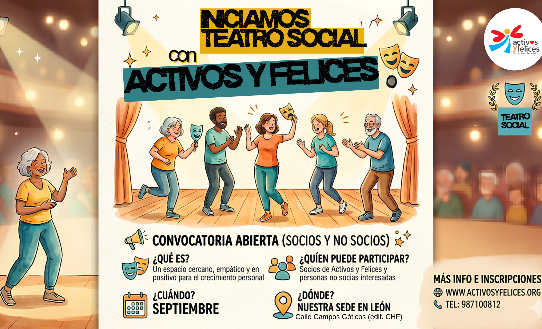El escenario que cura por dentro es una iniciativa de Activos y Felices