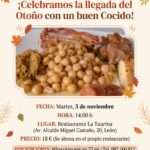 ¡Celebramos la llegada del Otoño con un buen Cocido!